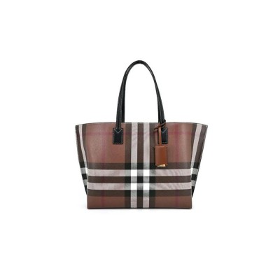 BURBERRY BROWN SHOPPER BAG  (34*28*14cm) BURBERRY BROWN SHOPPER BAG  (34*28*14cm)